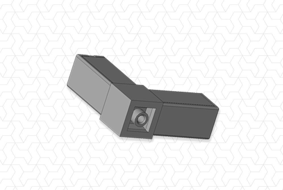 Giunto 20x20 2 vie piedino