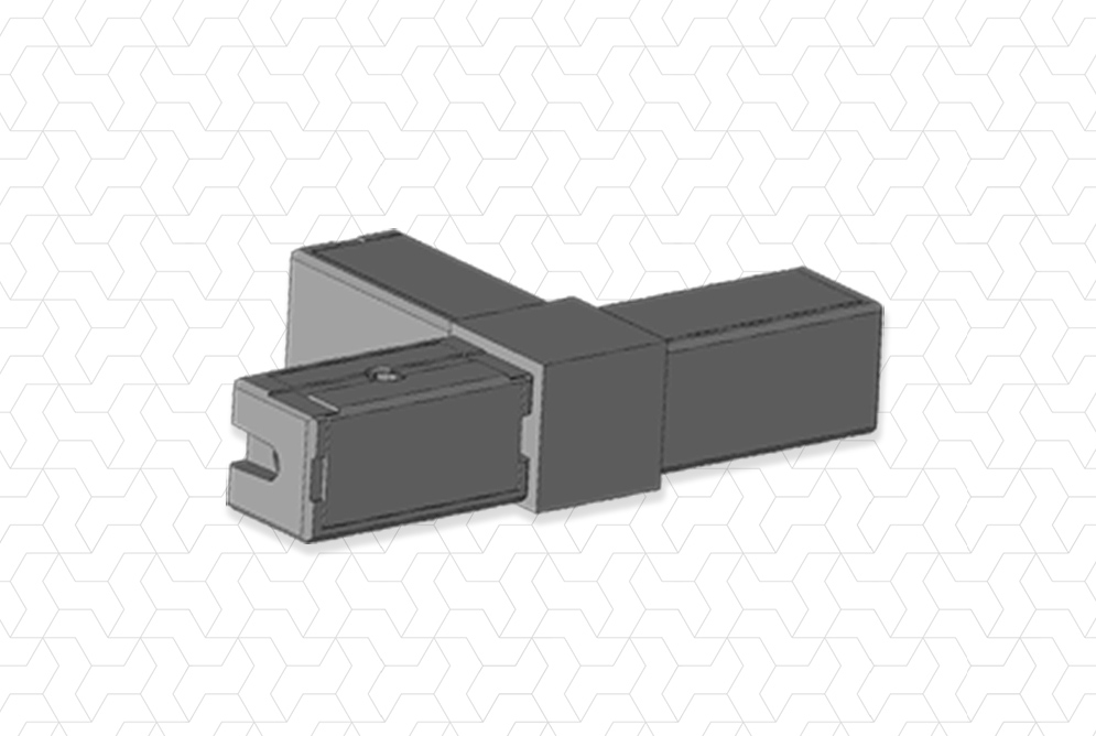 Giunto 20x20 3 vie lineare