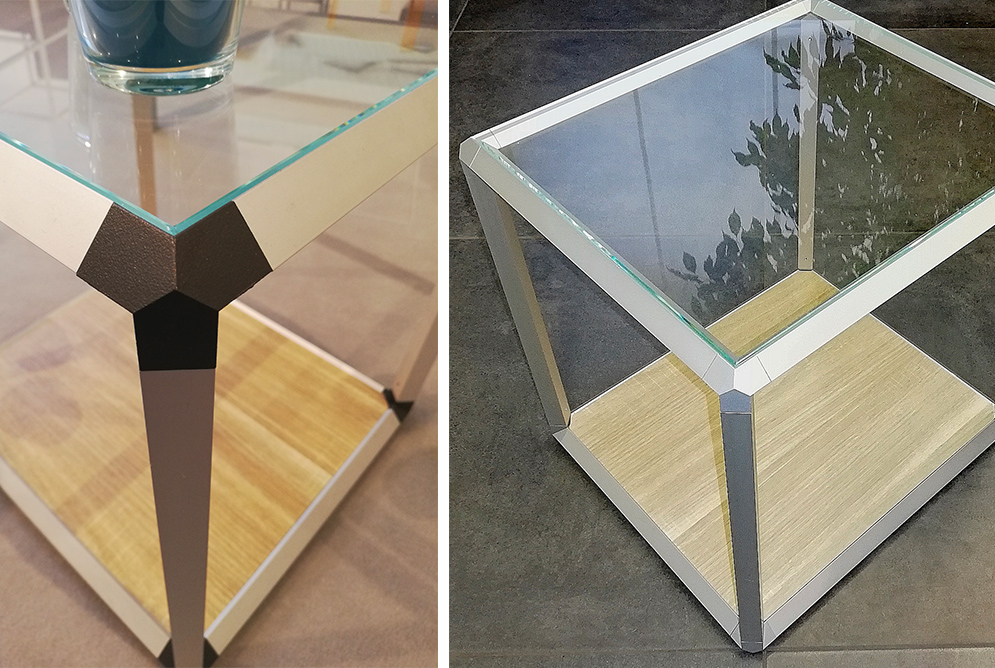 Giunto 20x20 3 vie piedino 45°