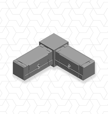 Giunto 25x25x1,2mm 1 via