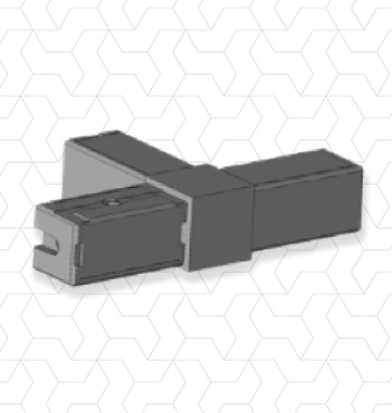 Giunto 3 vie lineare 15x15x1mm