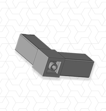 Giunto 20x20x1mm 2 vie piedino