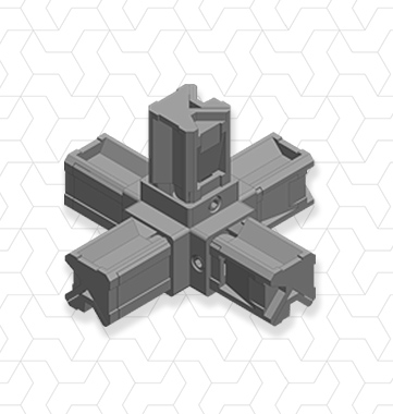 Giunto 5 vie 25x25x1,2mm