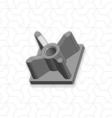 Inserto per piedino 15x15